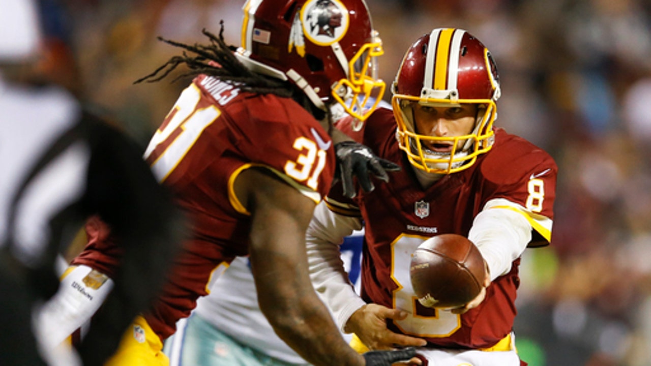 Redskins RB Jones working to tighten his grip on football